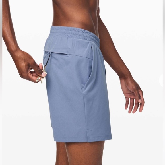 Lululemon Channel Cross Swim Short 7” Tempest Blue S - Picture 3 of 11